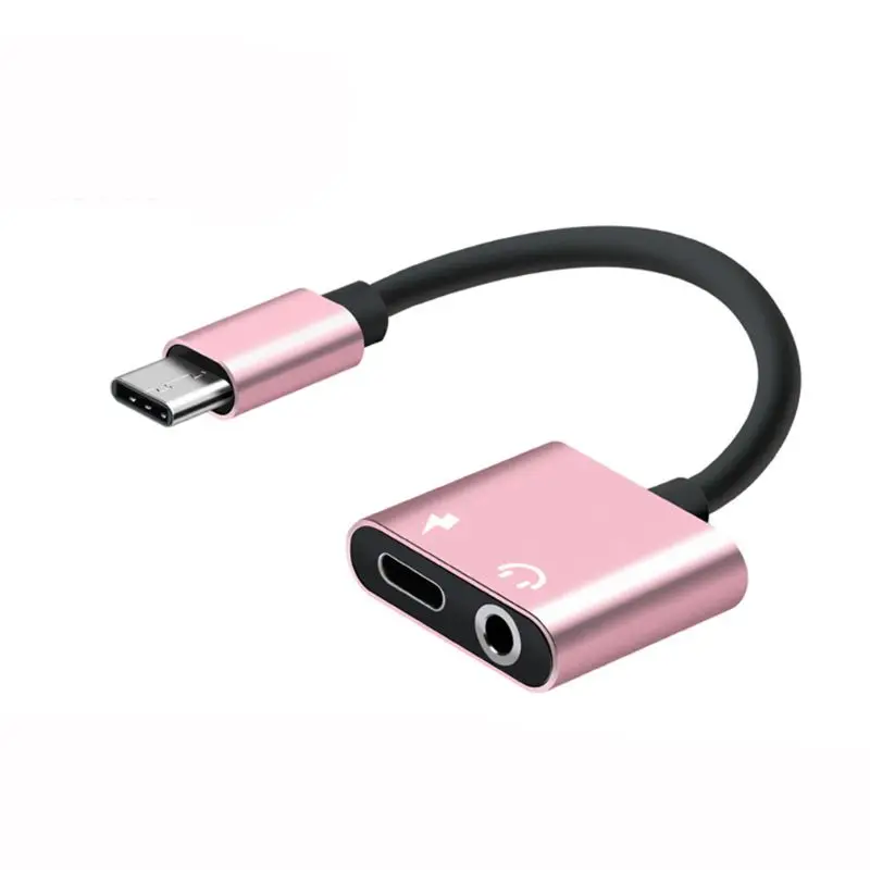 Type-C Adapter Aux Earphone adapter Usb c to 3.5mm Headphone Adapter Nice Sound Quality TypeC to 3.5mm Adapter