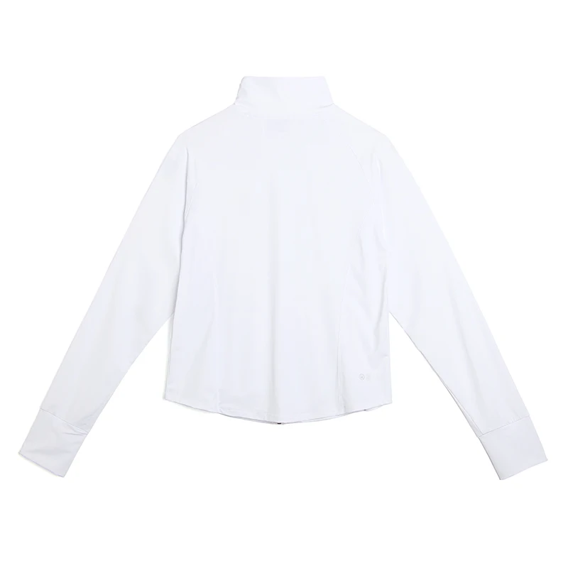 Li-Ning Women's Fitness Knit Windbreaker 86%Polyamide 14%Elastane Slim Breathable LiNing Sports Coat AFDVK56