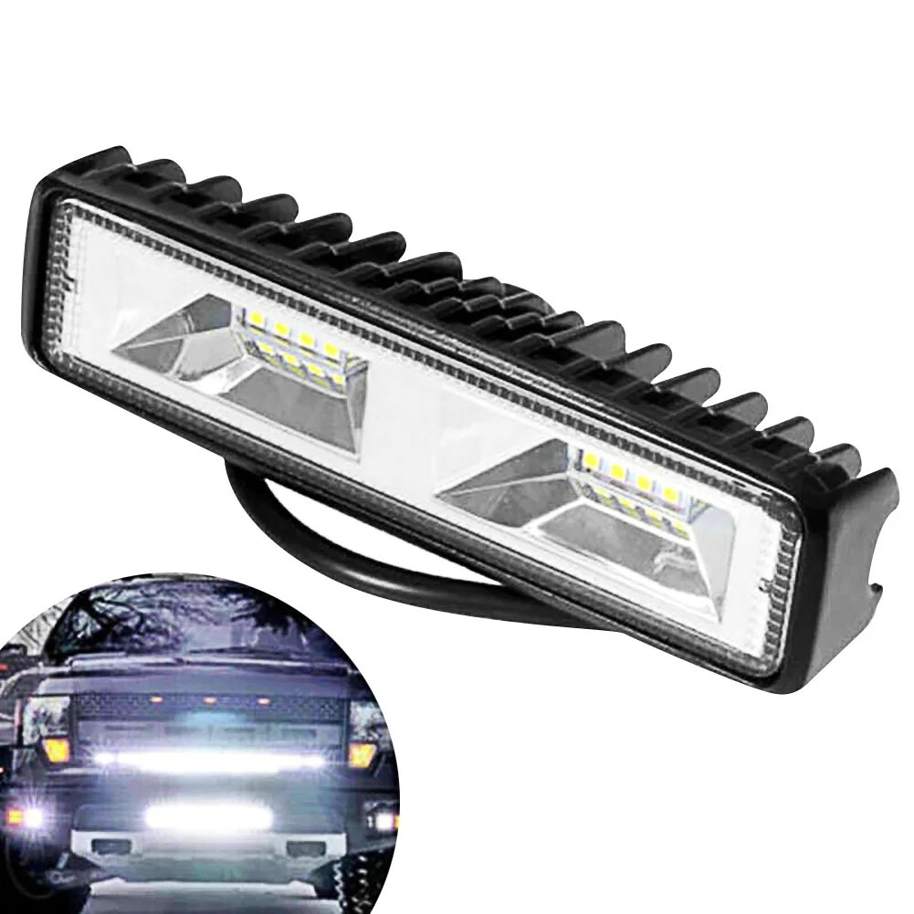 12V 18W LED Work Light Bar Spotlight Offroad 4WD Car SUV Driving Led Fog Lights Headlight Light Bar 16LED Drl for cars Wholesale