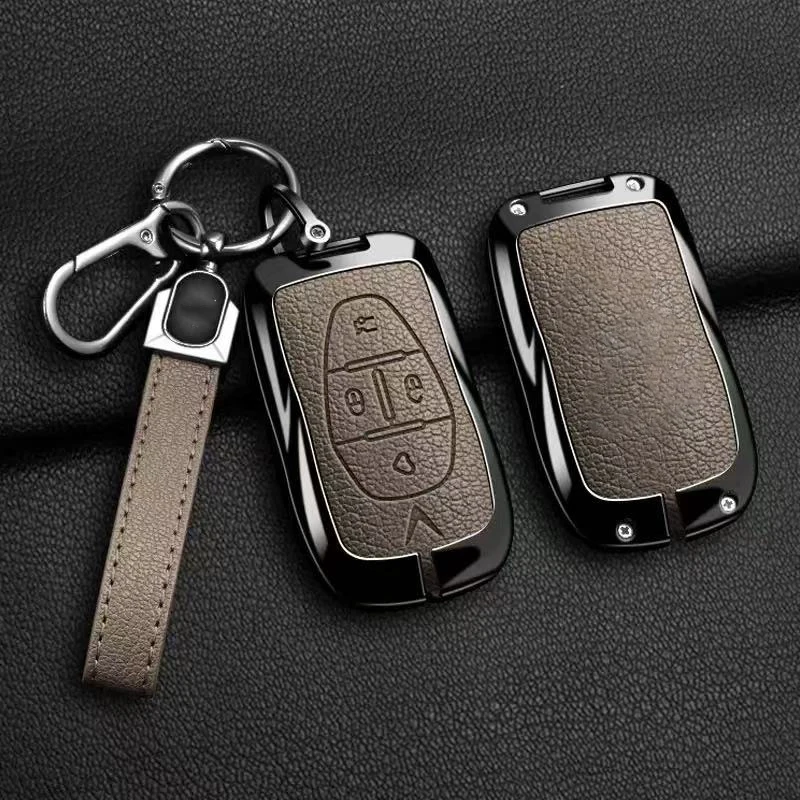 حافظة مفاتيح السيارة من سبائك الزنك ، Vinfast VF3 5 6 7 8 9 31EV 32EV 33EV LUX A2.0 SA2.0 V8 غطاء حماية مفتاح السيارة ملحقات سلسلة المفاتيح