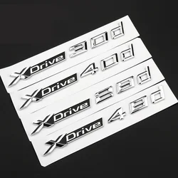 Car Trunk Stickers For X1 E87 F48 X3 F25 E83 X4 X5 E70 F15 X6 E71 F16 X7  XDrive 18d 20d 30d 40d 50d Emblem Logo Accessories