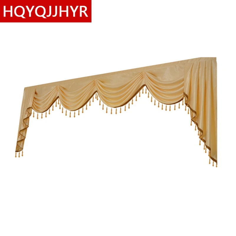 Europe Luxury custom valance Used for Living room bedroom hotel curtains at the top (Not including Cloth curtain and tulle)