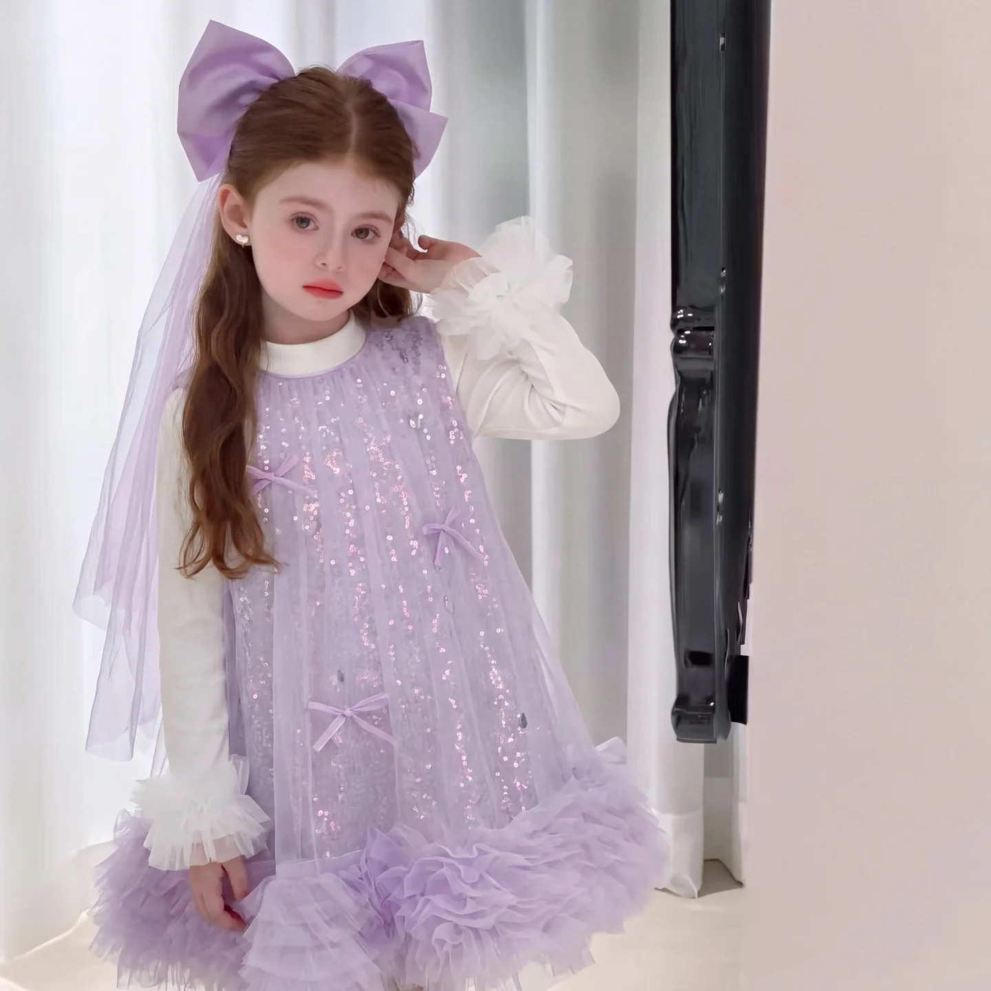 Girls' Autumn New Dress Baby Girls' Autumn Tutu Skirt Tank Top Skirt Children's Princess Dress