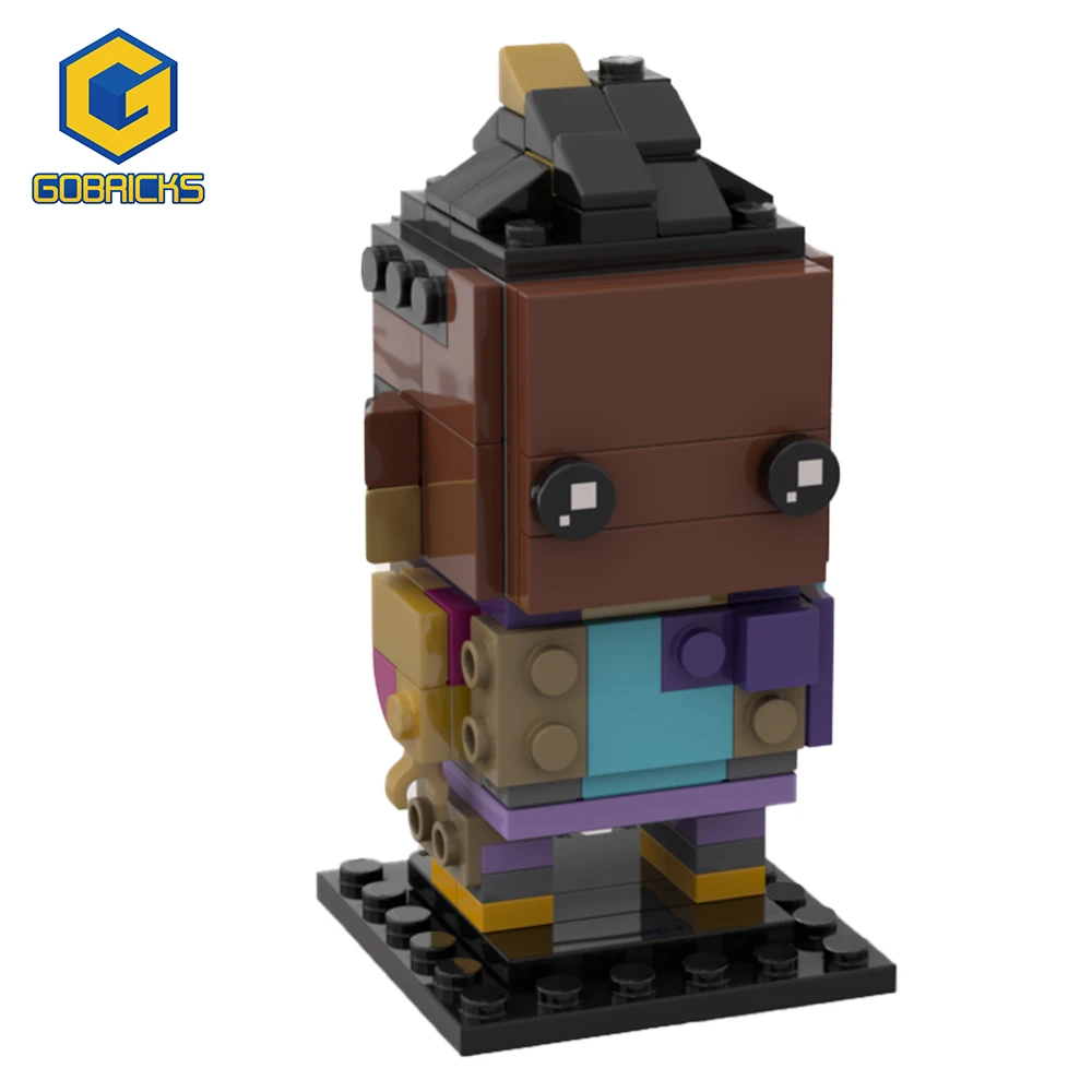 MOC VALORANT Astra Brickheadz Game Fearless Contract Yaxing Zhuo Fang Touzi Small Particle Assembly Building Block puzzle toy