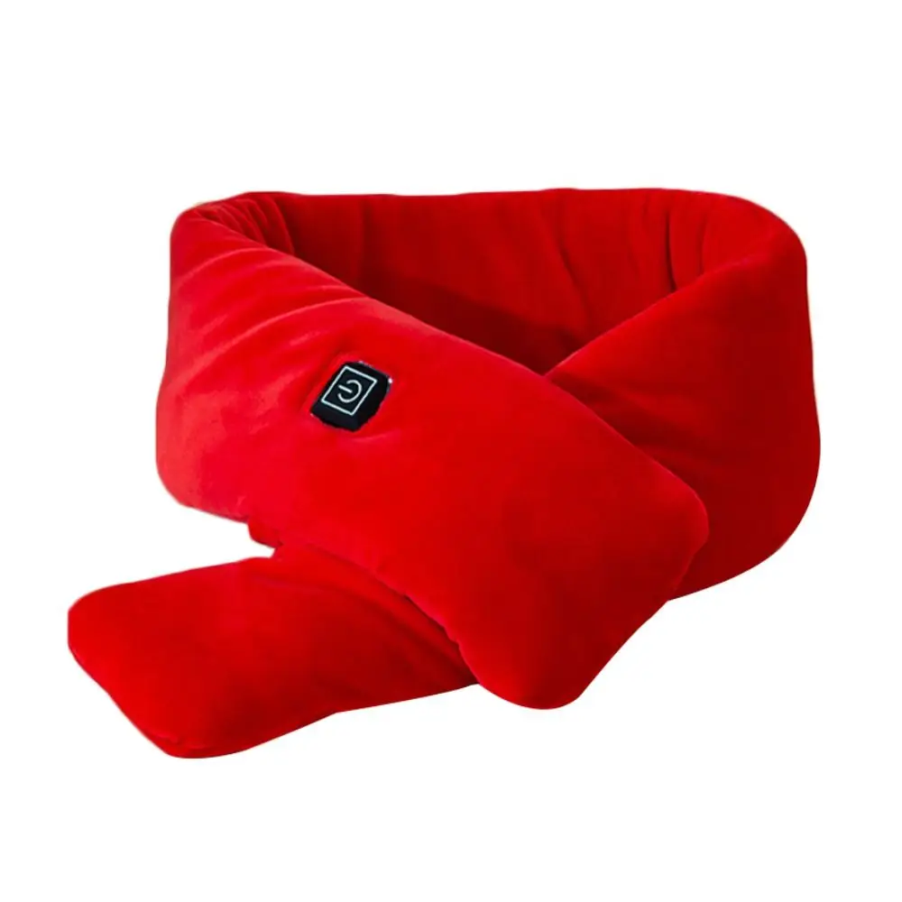 Mode hiver USB chauffage écharpe polaire température chaude écharpe température réglable doux électrique cou plus chaud Camping
