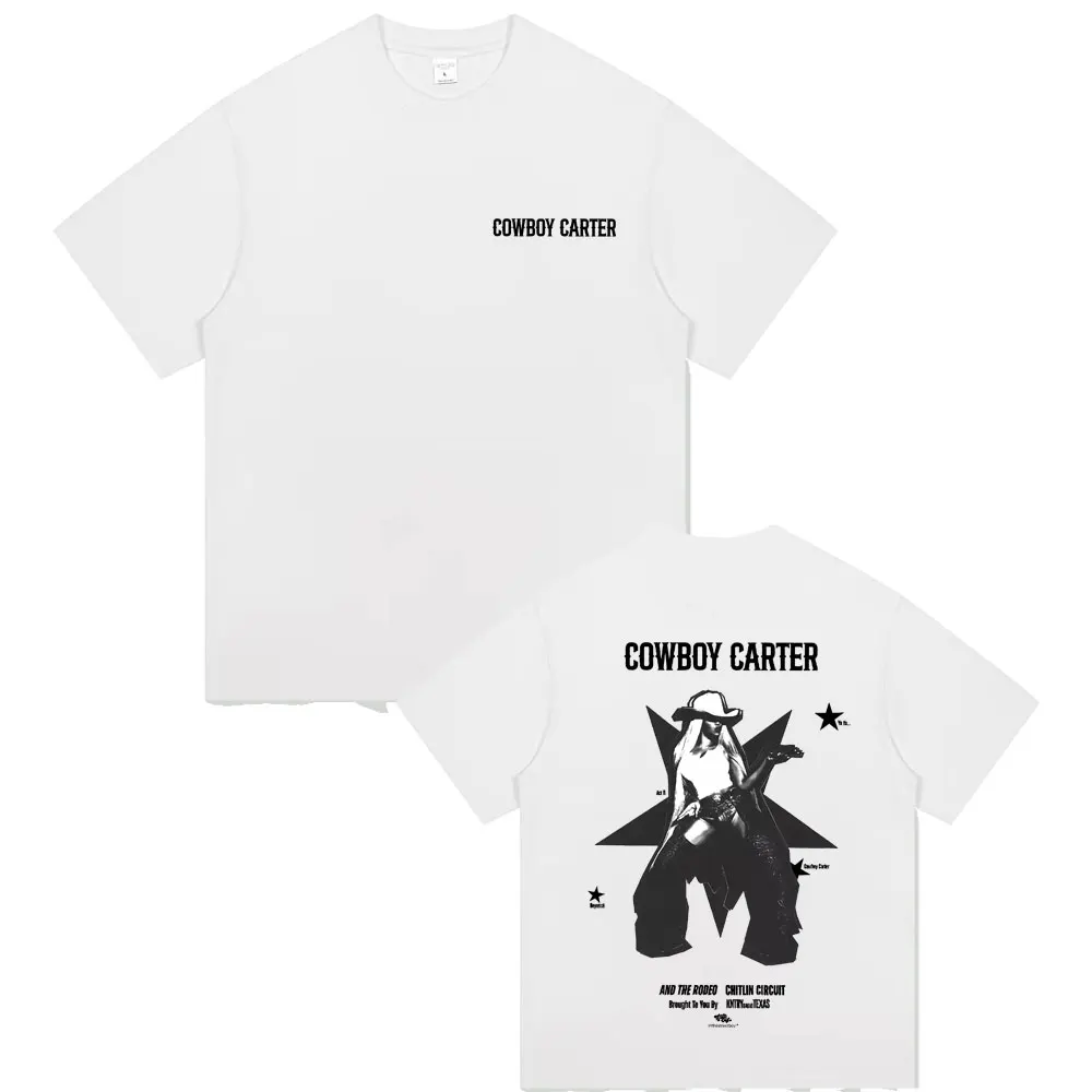 

Beyonce Cowboy Carter Graphic T-shirt Unisex Casual Aesthetic Short Sleeve Tshirt Men Women Fashion Vintage Black T Shirts Tops