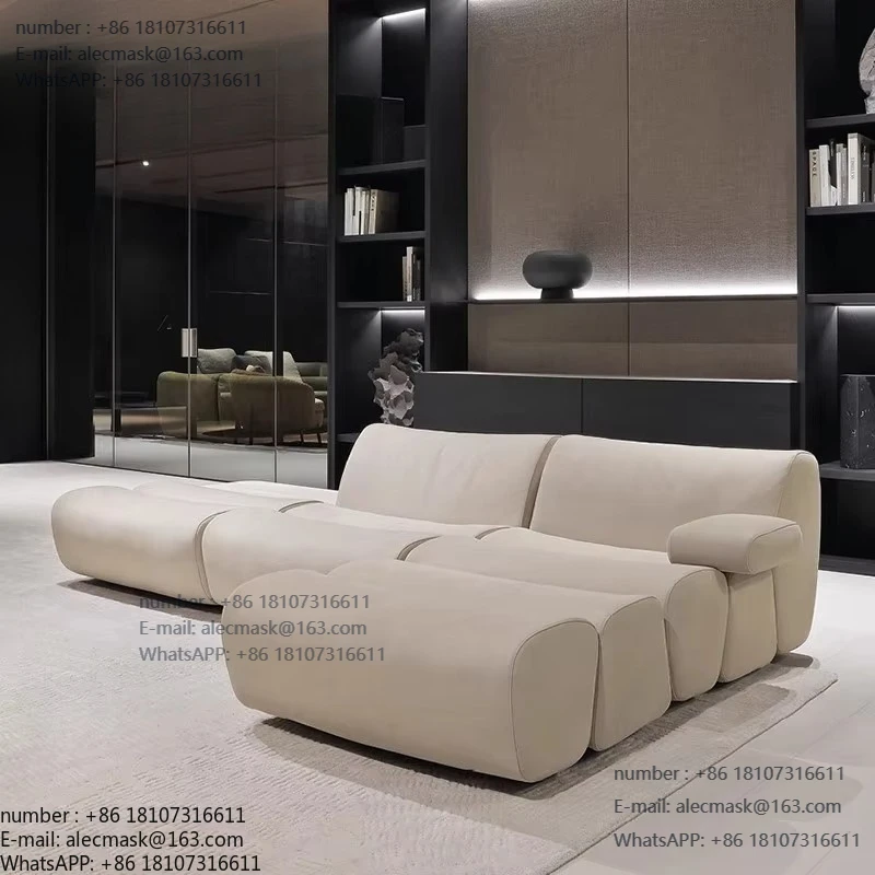 

Одноместный бескаркасный L-образный модульный диван-секция с компрессионной обивкой, современный, тканевый, различных размеров