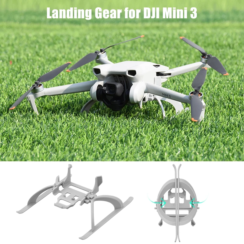 طوي الهبوط ل DJI Mini 3/MINI 3 برو سريعة الإصدار ارتفاع تمديد الساق حامي الطائرة بدون طيار الملحقات