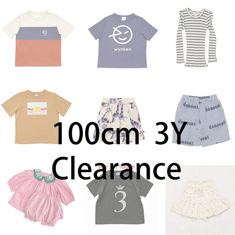 

EnkeliBB 2+ Pieces Free shipping ~ 100cm 3Y Clearance Kids Boys Girls Cotton T-shirt Brand Clothes Clearance