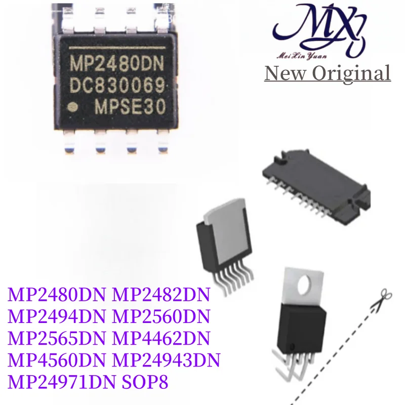 MXY 5Pcs MP2480DN-LF-Z MP2480DN MP2482DN MP2494DN MP2560DN MP2565DN MP4462DN MP4560DN MP24943DN MP24971DN SOP8 IC Chip