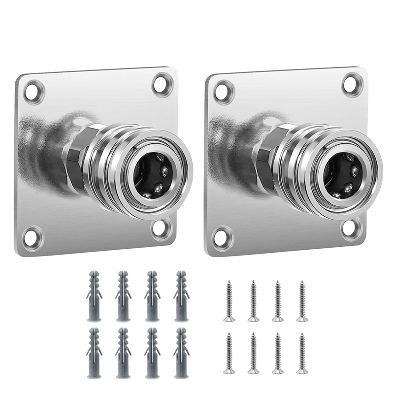 

AB42-Pressure Washer Foam Cannon Holder, 1/4Inch Quick Connect Automatic Foam Cannon Mount, Stainless Steel Pressure