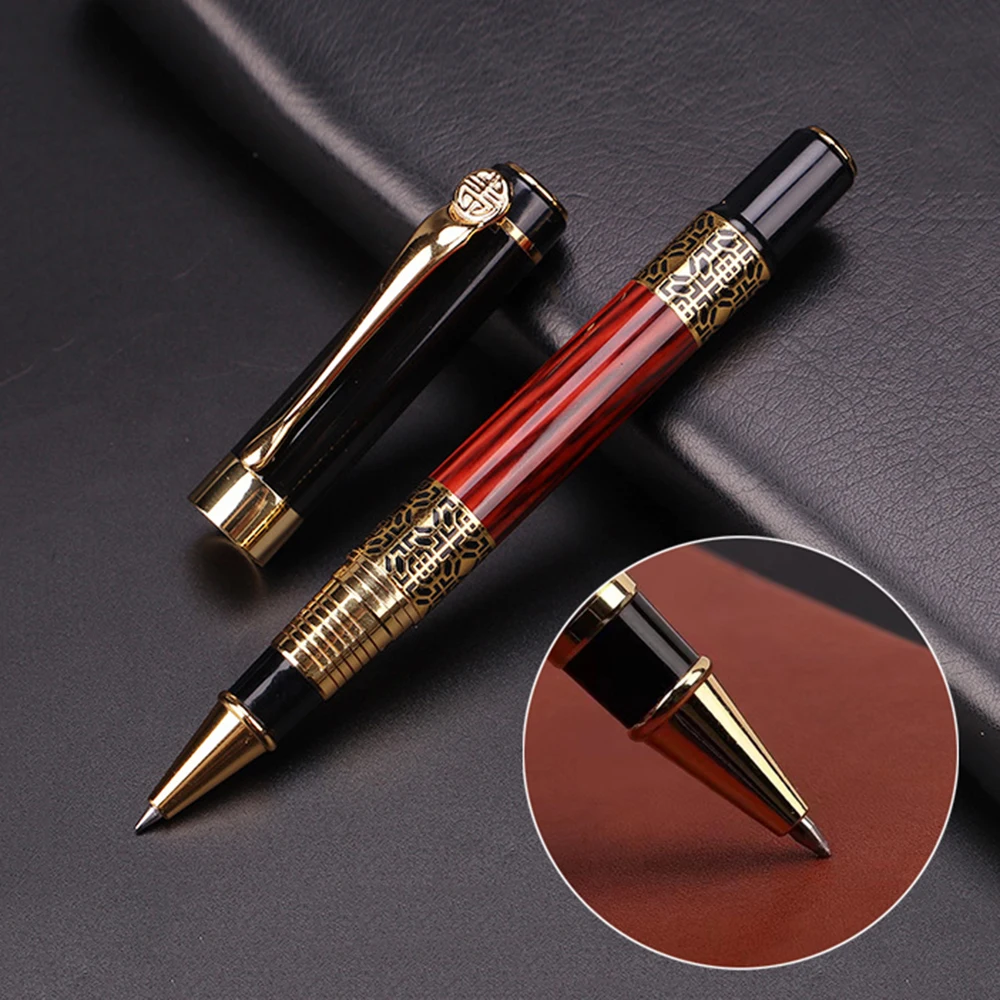 Metal Wood Grain Fountain Pen School Supplies Pens Student for Ballpoint Pen Stationery Supplies Fountain Pen High Quality