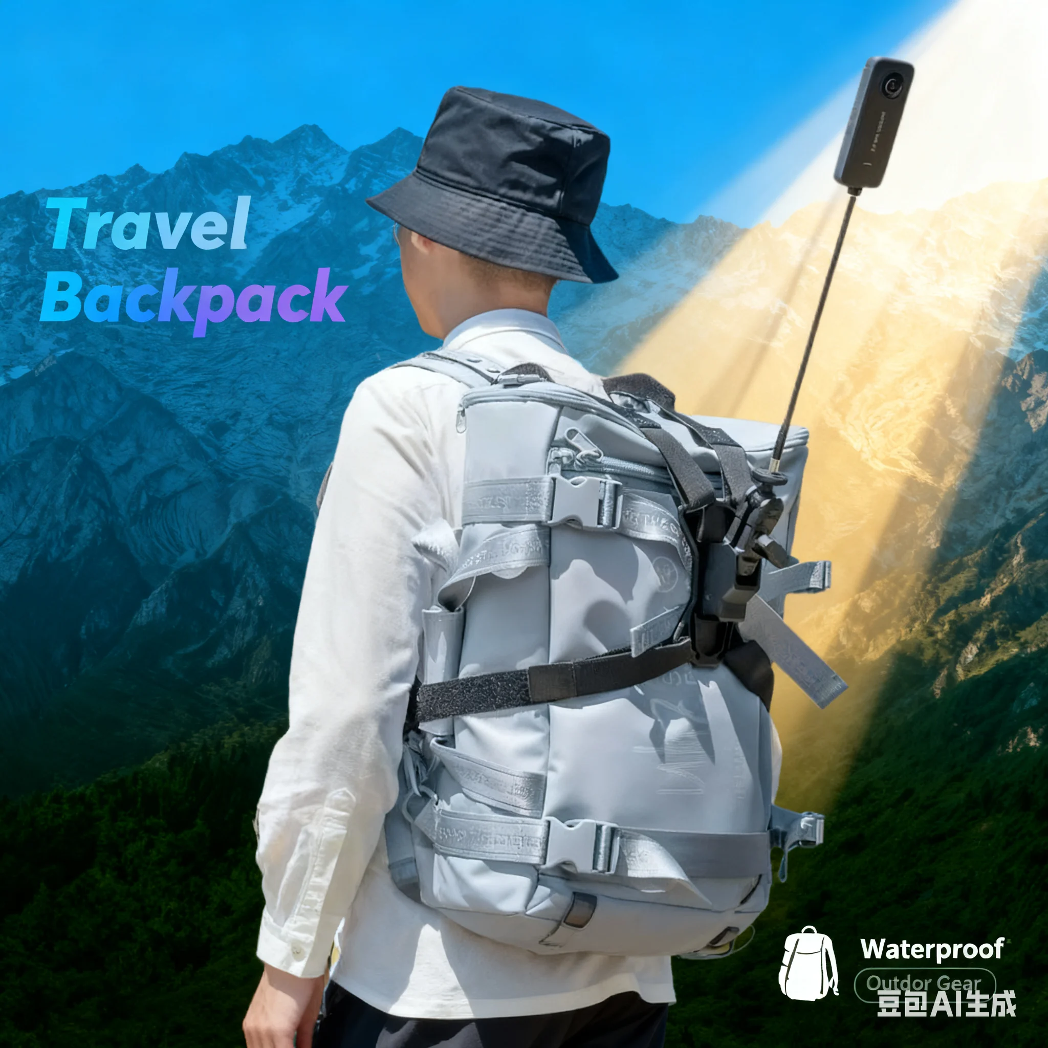 

Для Insta360 | Крепление для рюкзака экшн-камеры | Стрельба третьего человека | Наружная съемка