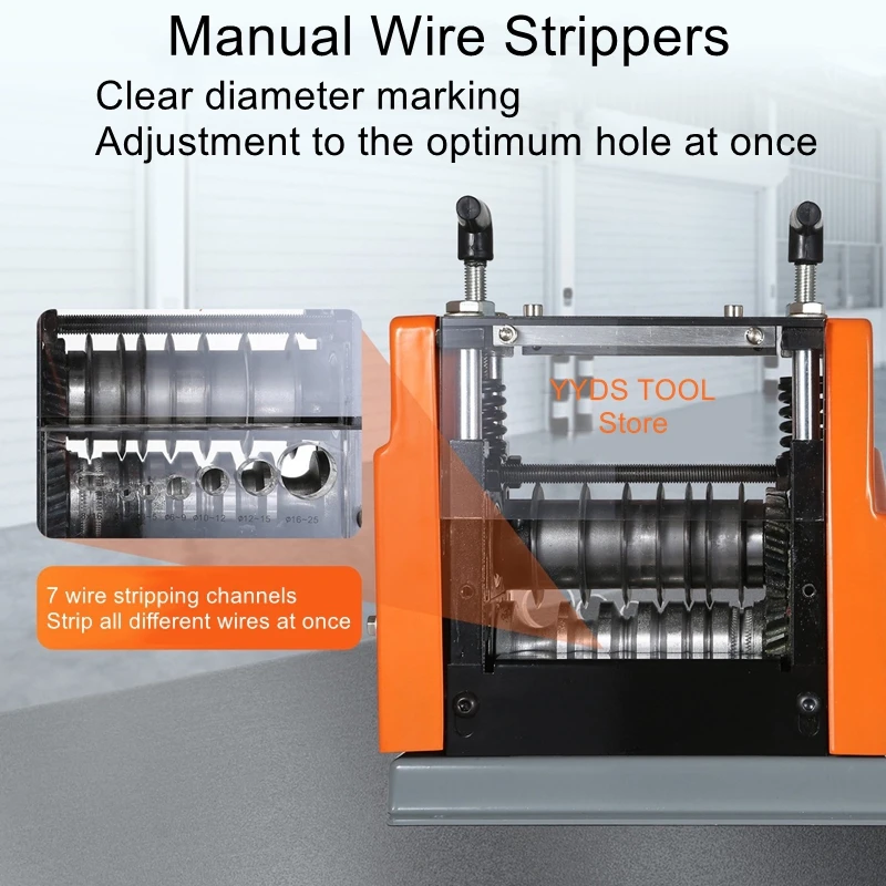 

Electric multi-channel wire stripping machine waste cable stripping and cutting wire and cable peeling artifacts