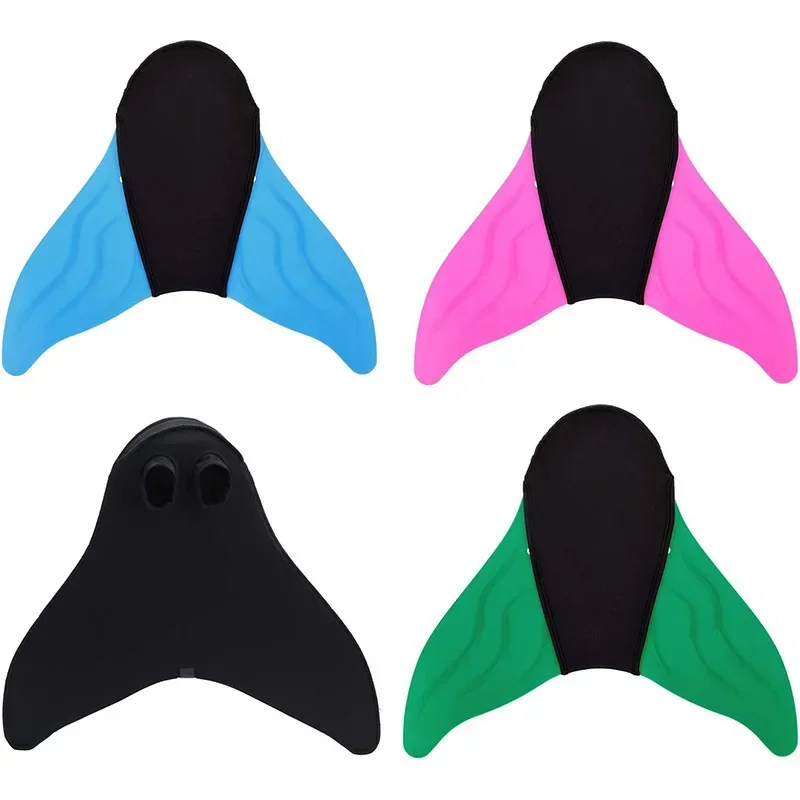 Fins of Feet for Adults and Children Swimmable Mermaid Tail Monofin Kids Halloween Holiday Mermaid Costume Cosplay Swimsuit