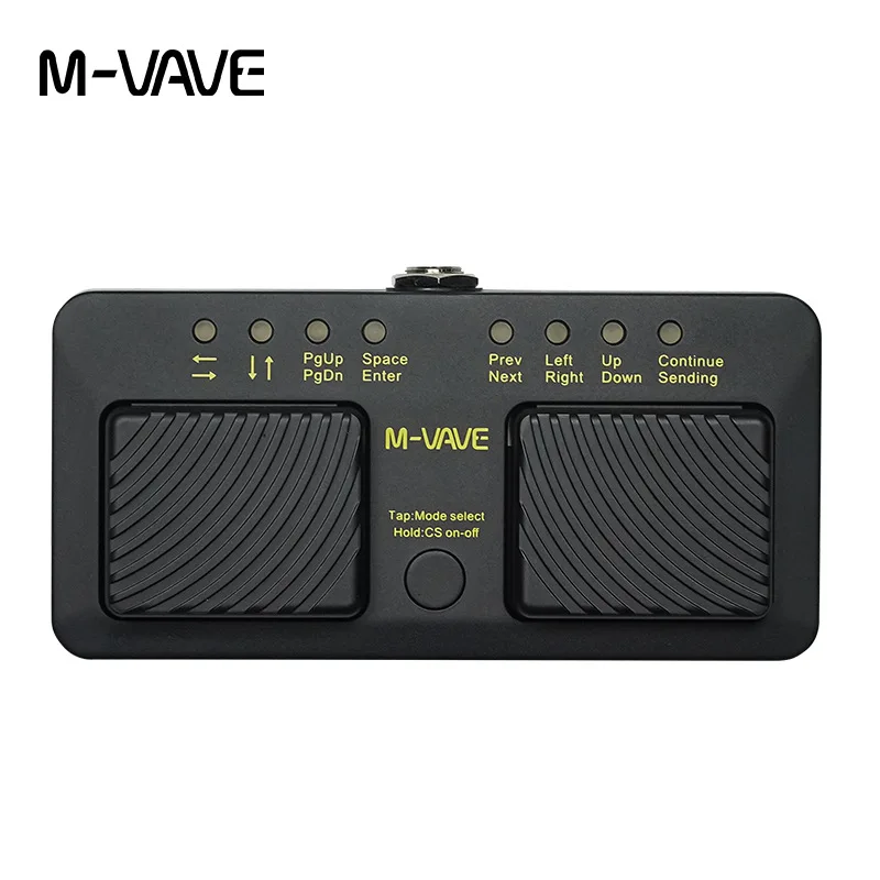 

M-VAVE Bluetooth Page Music Turner Pedal Cube Turner Pro Loop Wireless Bluetooth Page Turner Silent Foot Pedal for iPad iPhone