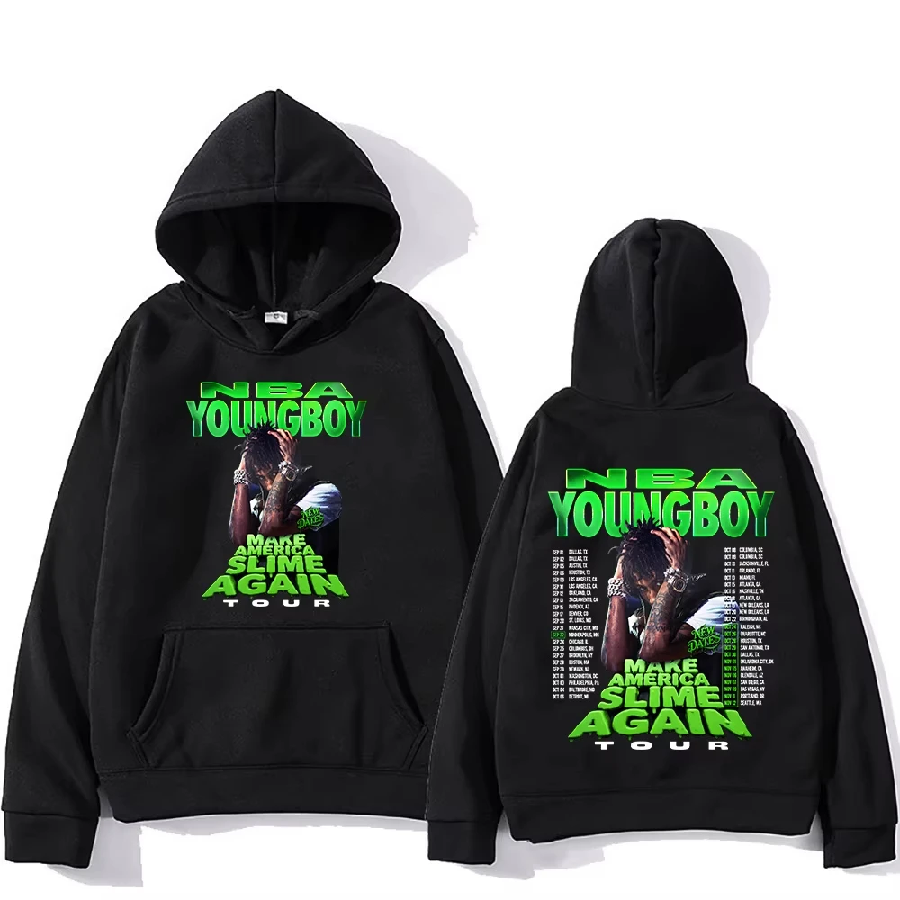 

Tops YoungBoy Never Broke Again Tour 2025_ says singing handprint hoodie street fashion hoodie men's hip-hop high-quality hoodie
