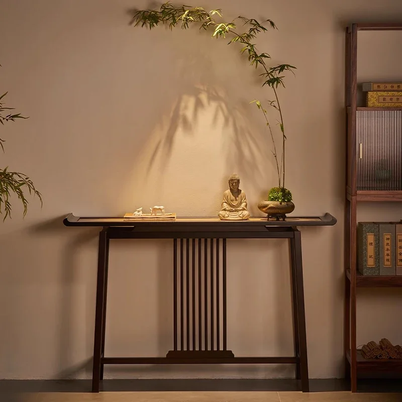 

Для узкого уникального консольного столика, элегантный дизайн, минималистичный винтажный консольный столик, консоль для гостиной, китайская мебель Meuble