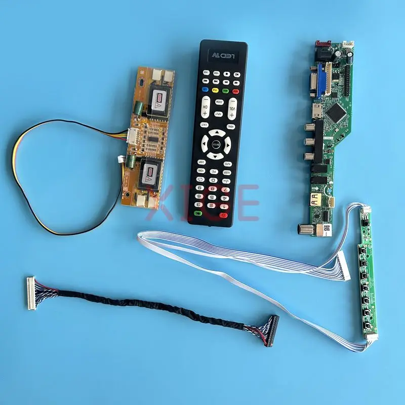 Imagem -01 - para Ltm201ux-l01 M201un04 v0 Placa Controladora de Driver 1600*1200 Tela Lcd tv Analógico 4ccfl av Mais Hdmi Mais Vga Mais ir Mais Usb Kit Faça Você Mesmo 30 Pinos Lvds