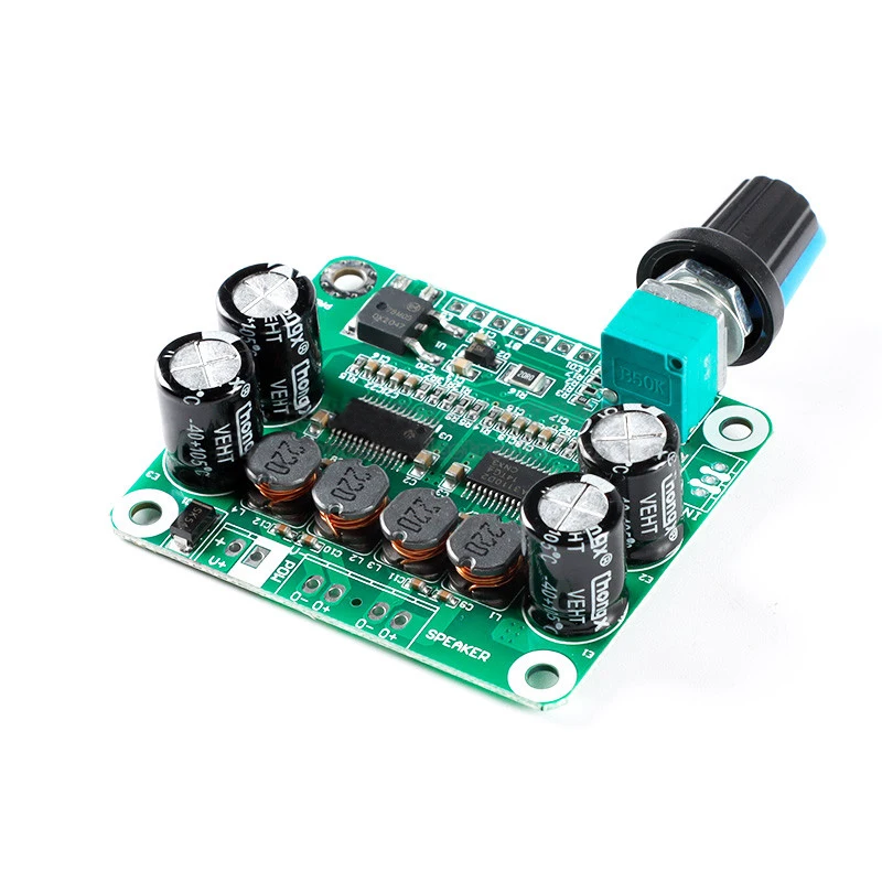 Placa de Amplificador de Áudio Estéreo Digital, Bluetooth 4.2, 12V-24V Carro para alto-falante USB, alto-falante portátil, 30W + 30W