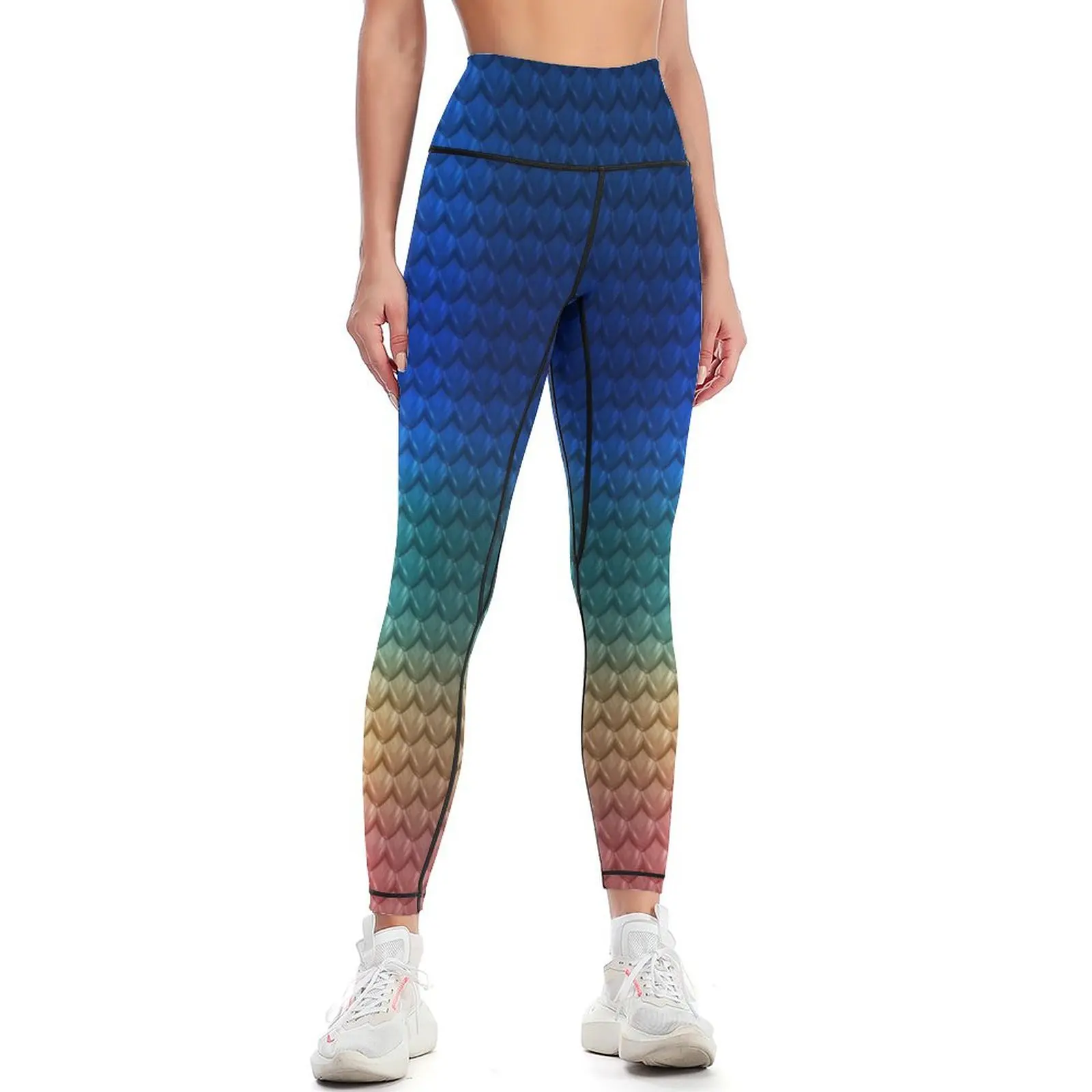 Neon Mermaid Leggings Legging sport sport legging gym clothing gym pants Womens Leggings