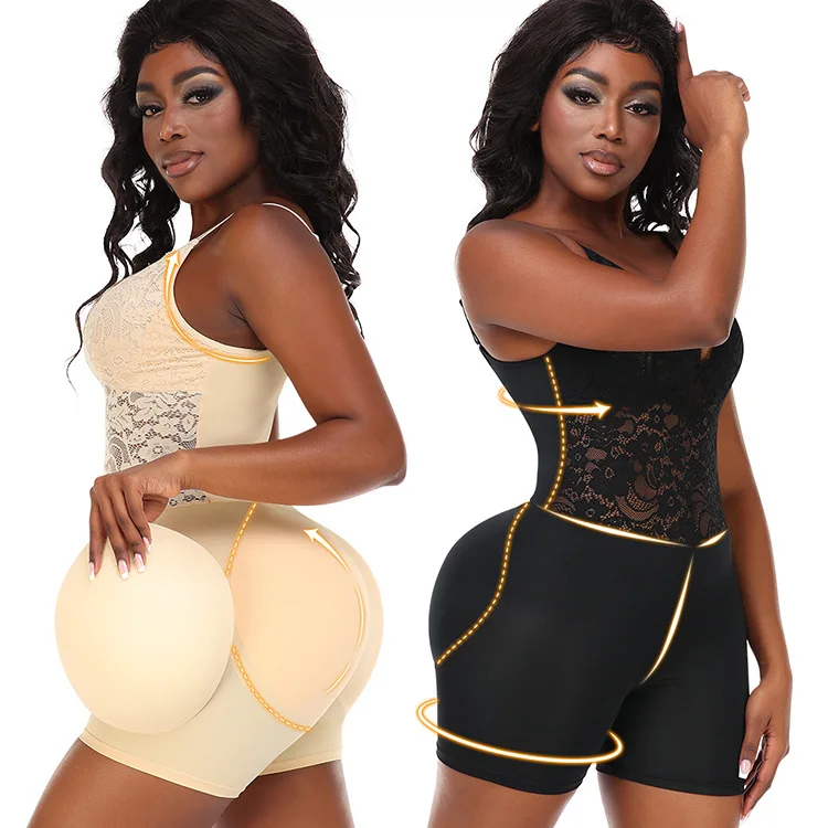 

Butt Lifter Padded Bodysuit for Women Tummy Control Shapewear Open Crotch Easy for Toilet Body Shaper Hip Enhancer Underwear