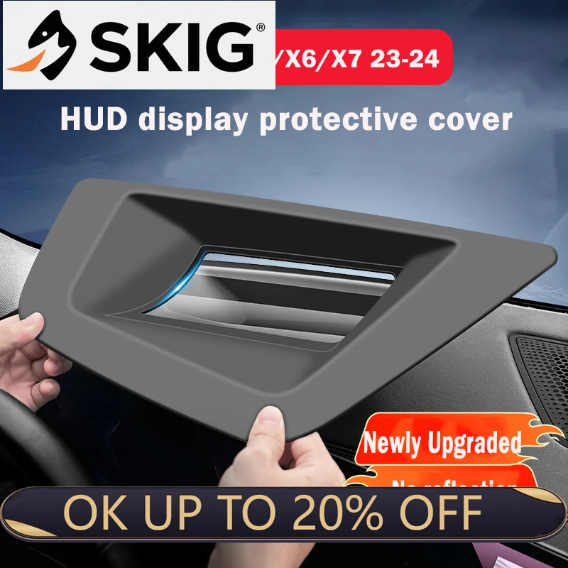 

Автомобильный защитный чехол для проекционного дисплея для BMW X5 X6X7 2023 2024, центральный пылезащитный чехол HUD, автоаксессуары
