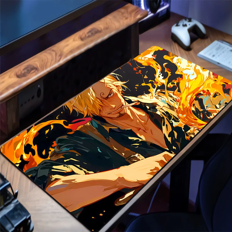 

Mousepad PC Gaming Accessories Computer Cabinet Extended Mat Non-Slip Mouse Pad One Piece Anime Keyboard Pad Office HD Desk Mat