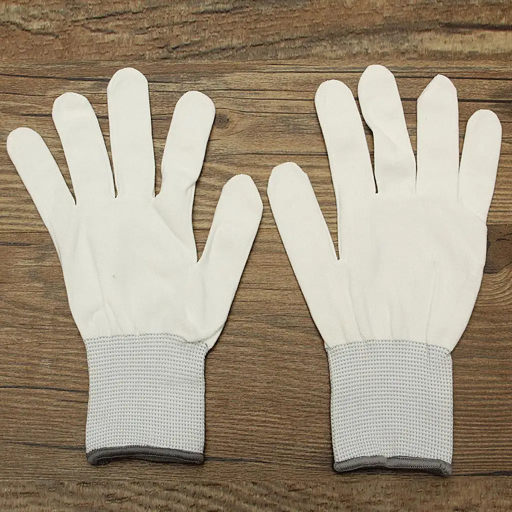6 Pairs Cotton Gloves, Vinyl Wrap Anti-Static Gloves Workplace Security Protection Gloves for Car Auto Winter Wrap Sticker