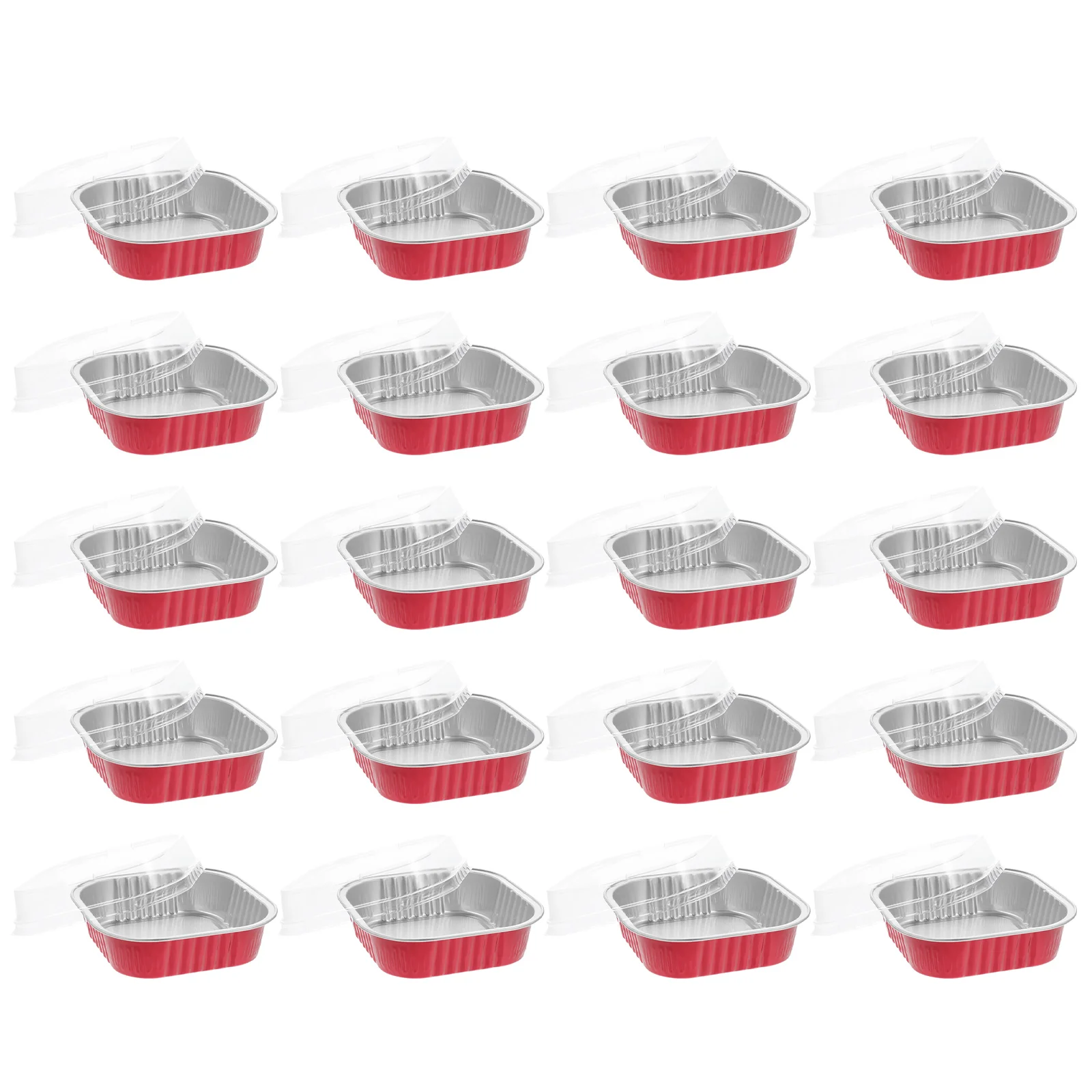 

20 Sets Baking Box Cake Cup Cupcake Cups Cheesecake Containers Food for Aluminum Pan
