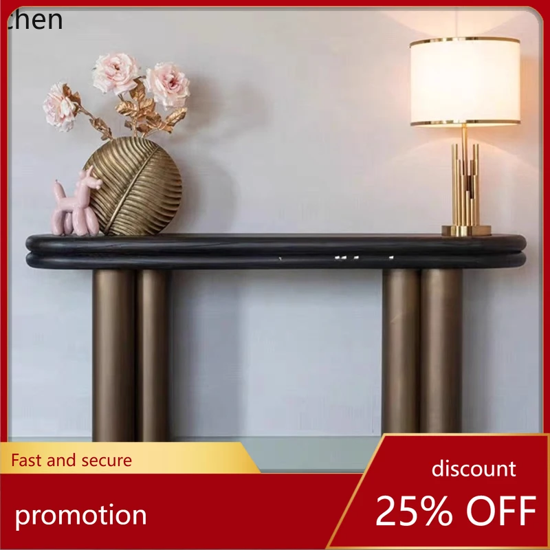 

ZML Small Apartment Entryway Console Table Model Room Bar Table