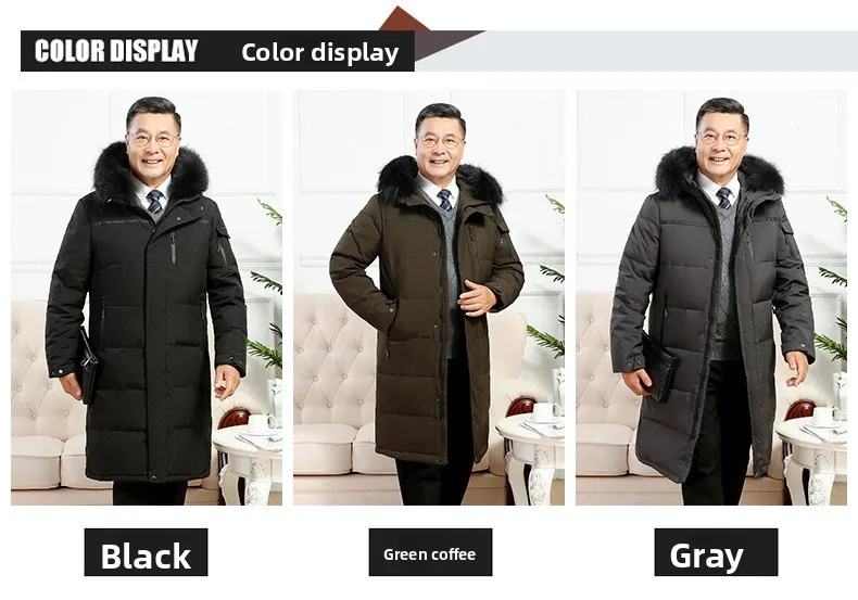 Luxury Brand Men's Down Coat And Parkas Top Quality Man Goose Down Jacket Thick Winter Padded Puffer Jacket Overcoat Padding HY7