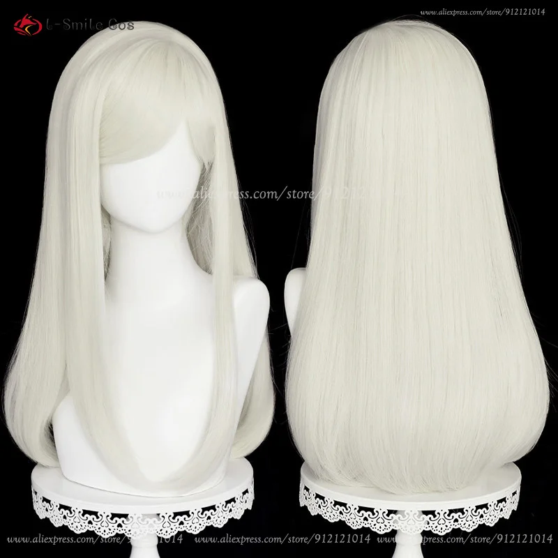 2 Arten Anime Sanzu Haruchiyo Cosplay Perücke 56cm rosa/60cm weißes Haar mit Zubehör hitze beständige synthetische Perücken Halloween