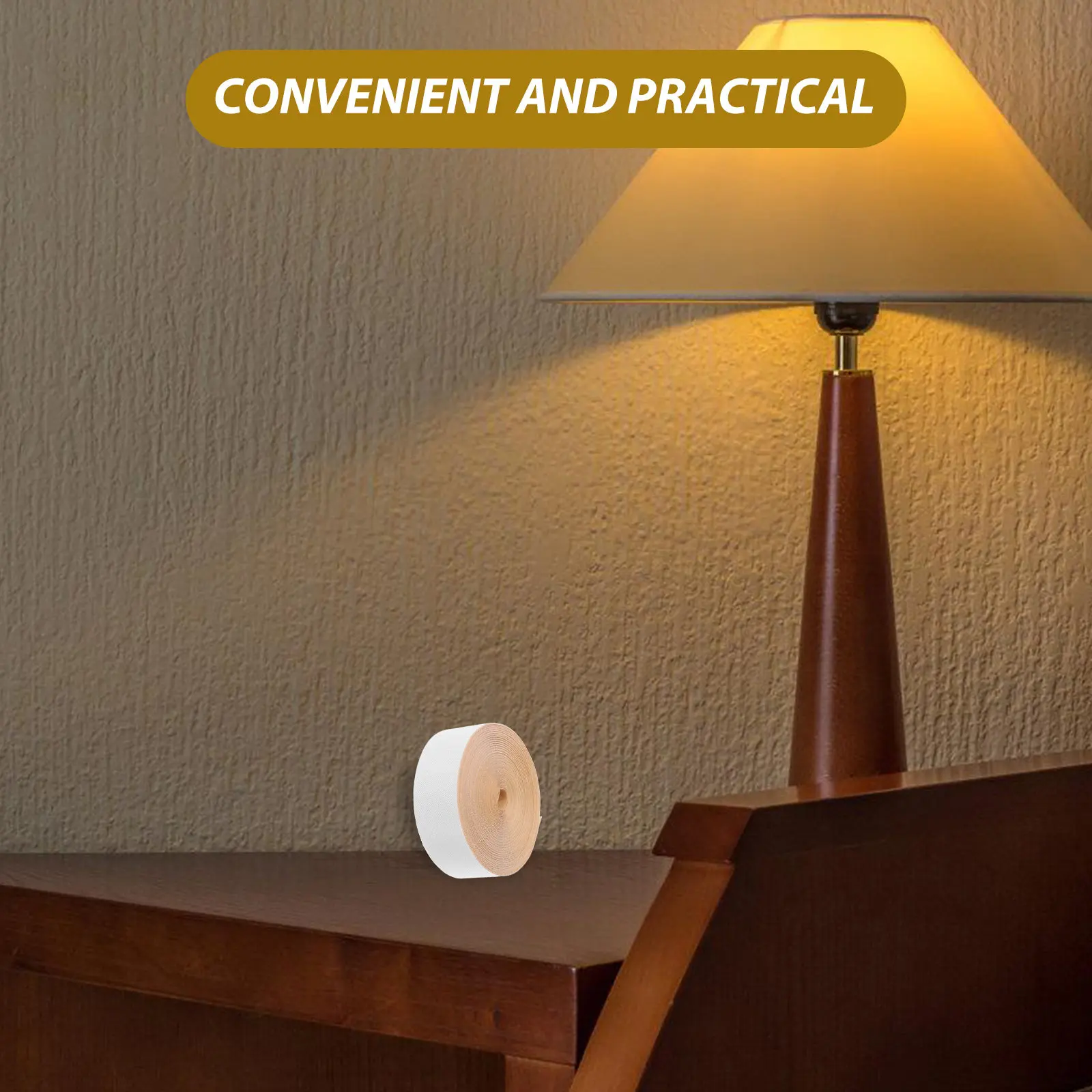 Cloth Lamp Shade Edging Tape Vintage Natural Linen Fabric Self Adhesive Lampshade Edge Banding for Home Decor Protection Enhance