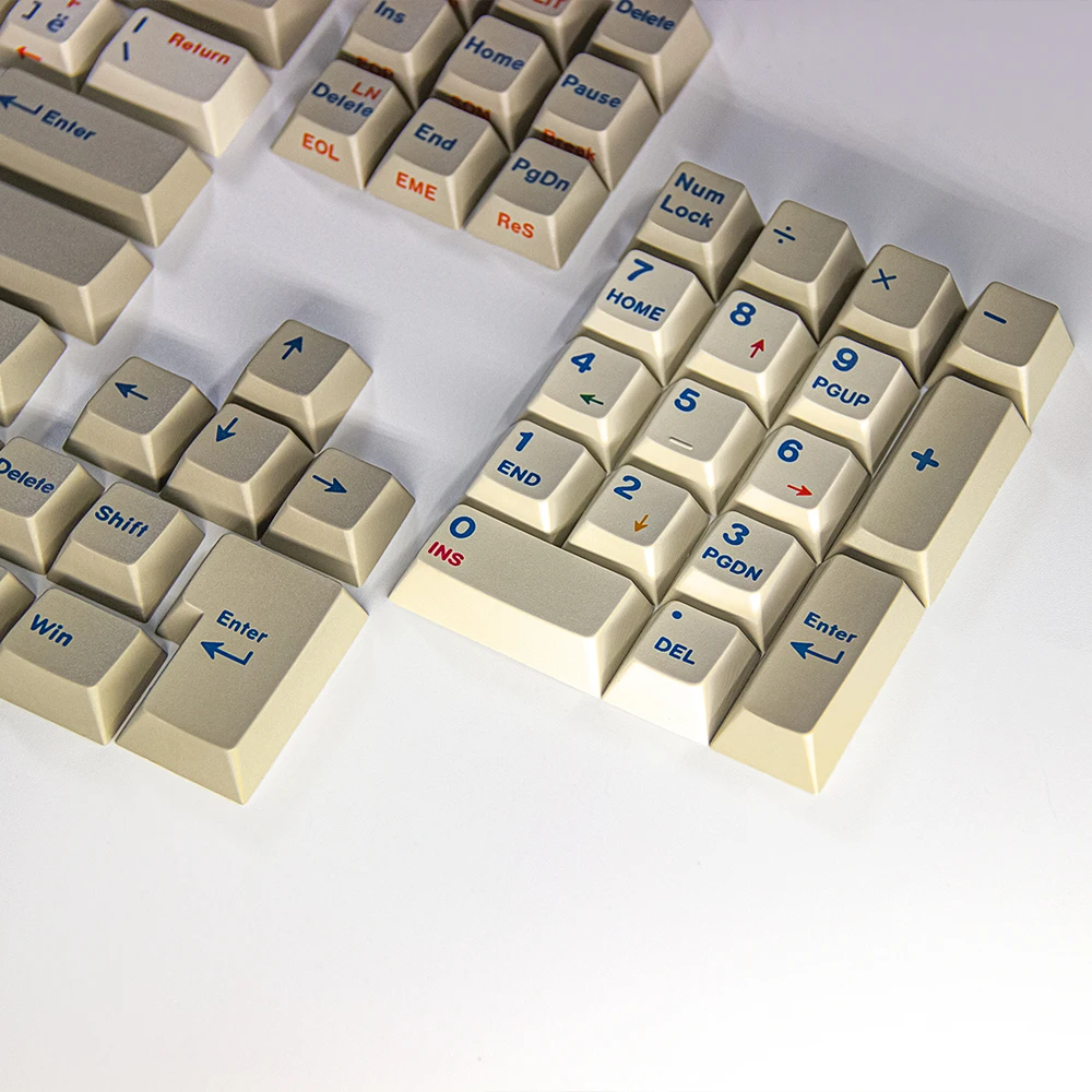 Imagem -02 - Keycaps Gregos para Teclado Sub-chave Pbt 141 Teclas