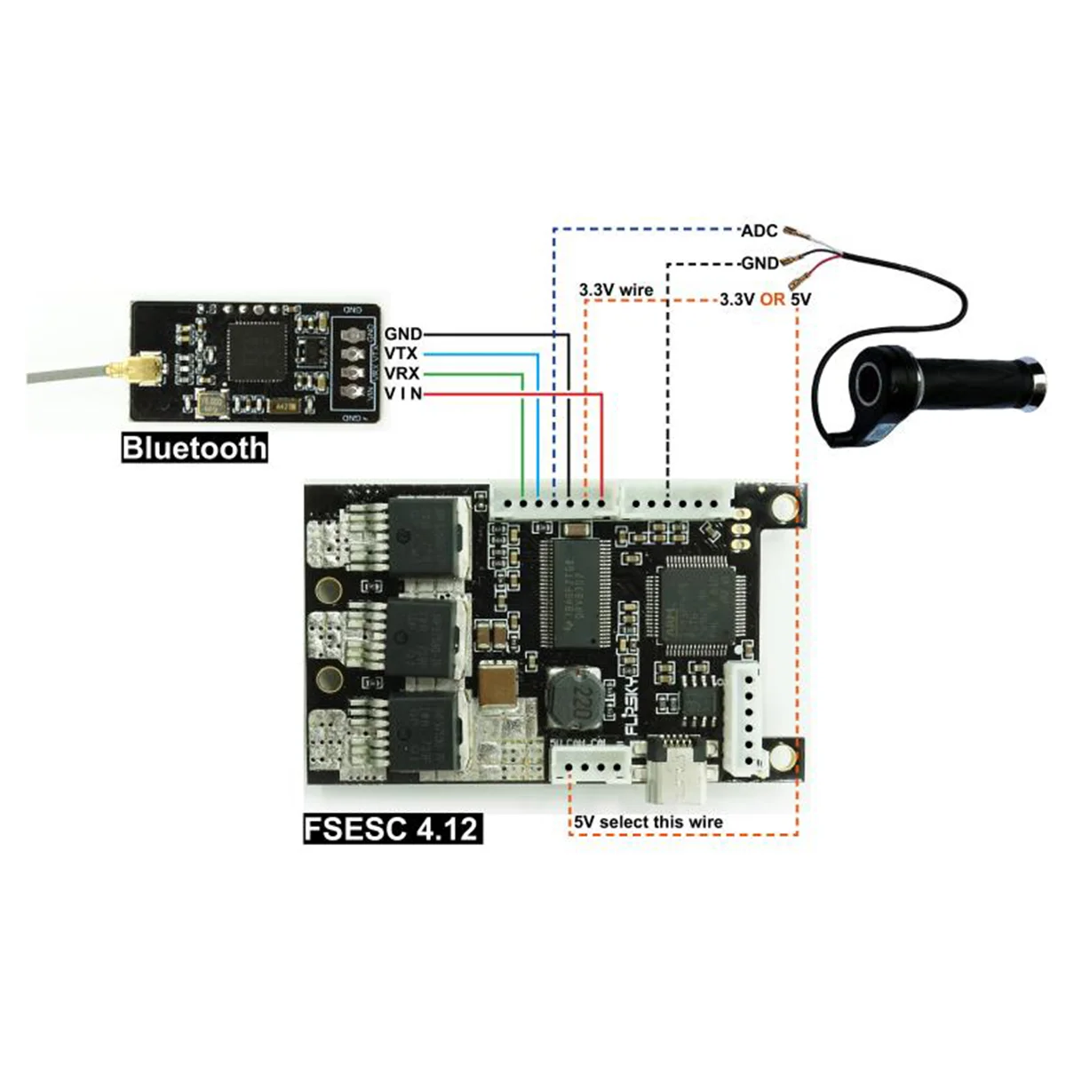 2.4G Wireless Bluetooth Module V6 for VESC&VESC Tool Electric Skateboard