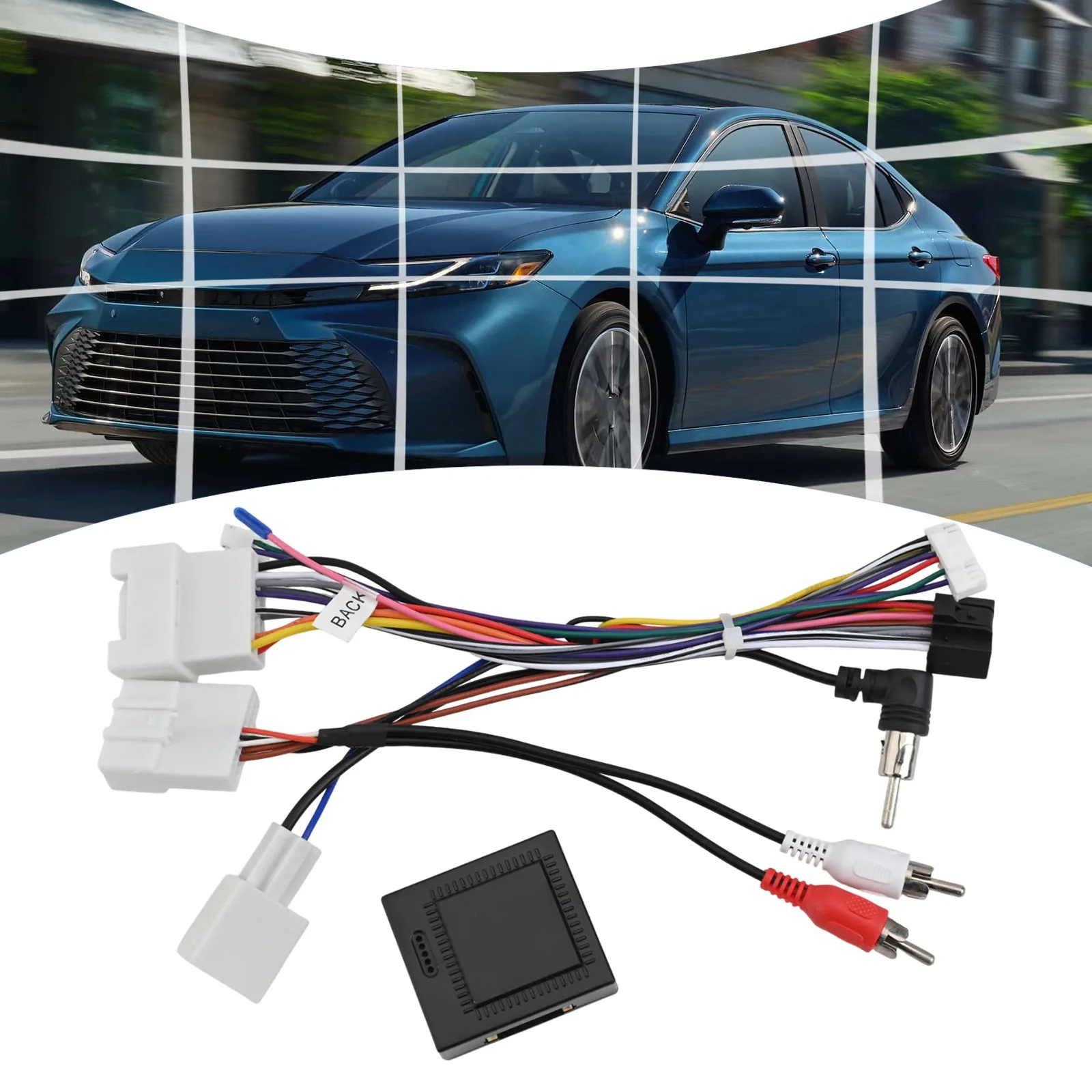 for Radio Installation Black Car for Radio Adapter Radio Installation Kit 12V Voltage Wear-Resistant For Toyota Vehicles