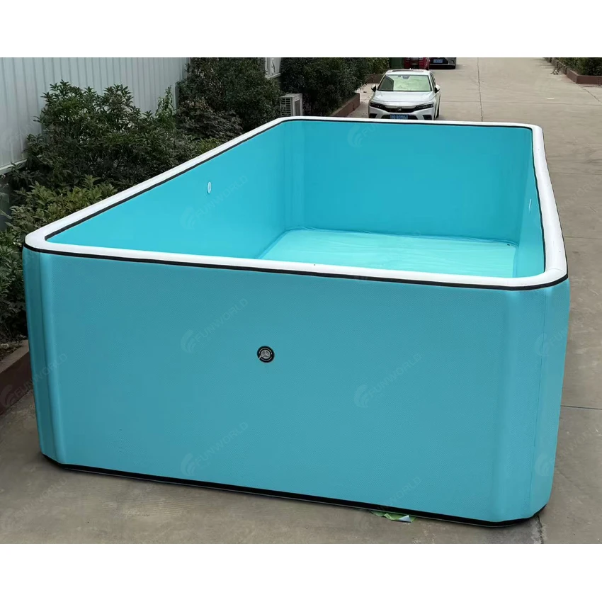 Summer Drop Stitch Inflatable Swimming Pool Inflatable Backyard Pool Large Above Ground Pool For Water Fun