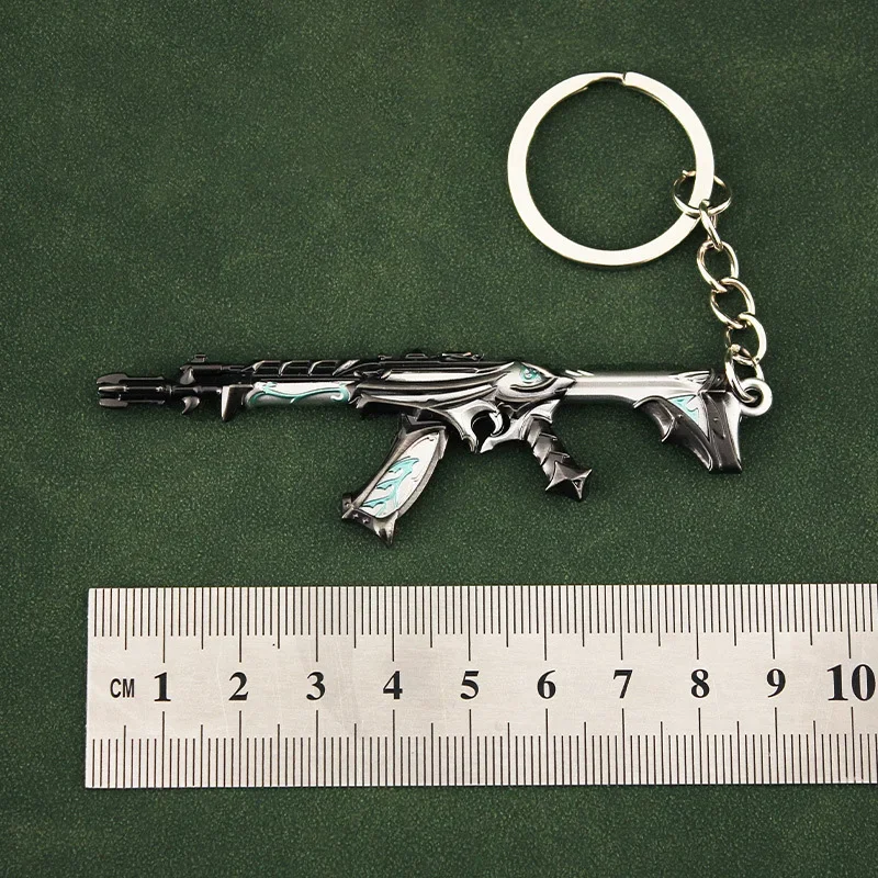 Porte-clés modèle en alliage avec épée de samouraï, arme de Valorant, Melee Reaver, couteau Karambit, jeu figuré en métal, jouets pendentif, cadeaux