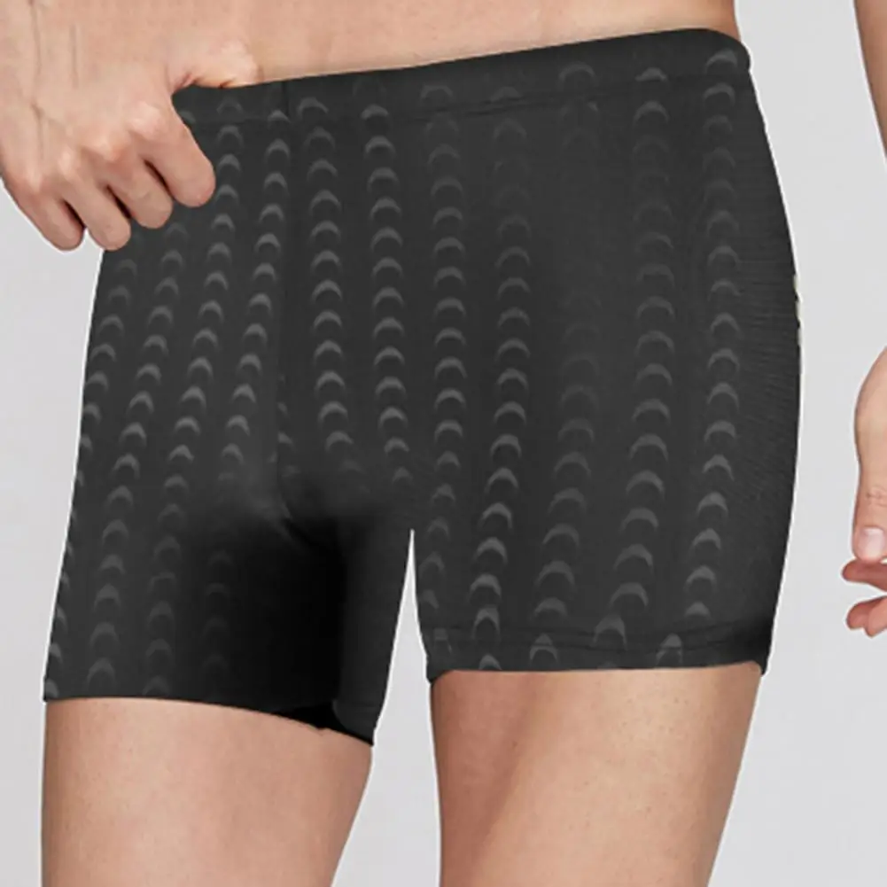 Casual Swimming Trunks Summer Clothing High Elasticity Quick-drying Men Short Boxer Swimming Trunks Surf Shorts Knee Length