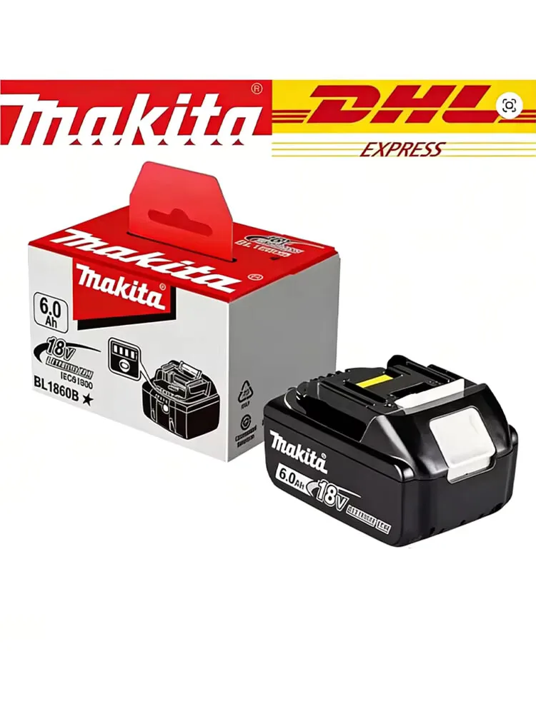 6000mAh Akku 6Ah Makita Original Lithium-Ionen-Akku 18V Ersatzakkus BL1860 BL1830 BL1850 BL1860B