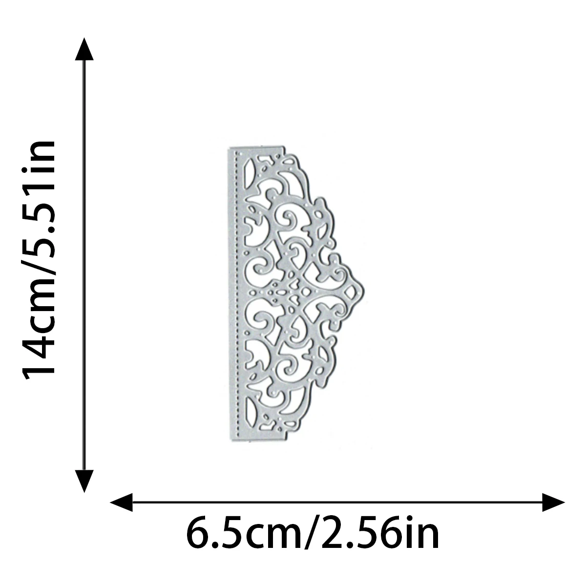 Lace Hollow Pattern Scrapbook Embossing Greeting Card Metal Knife Mold Manual Punch Stencil Handicraft Cutting Die 2024