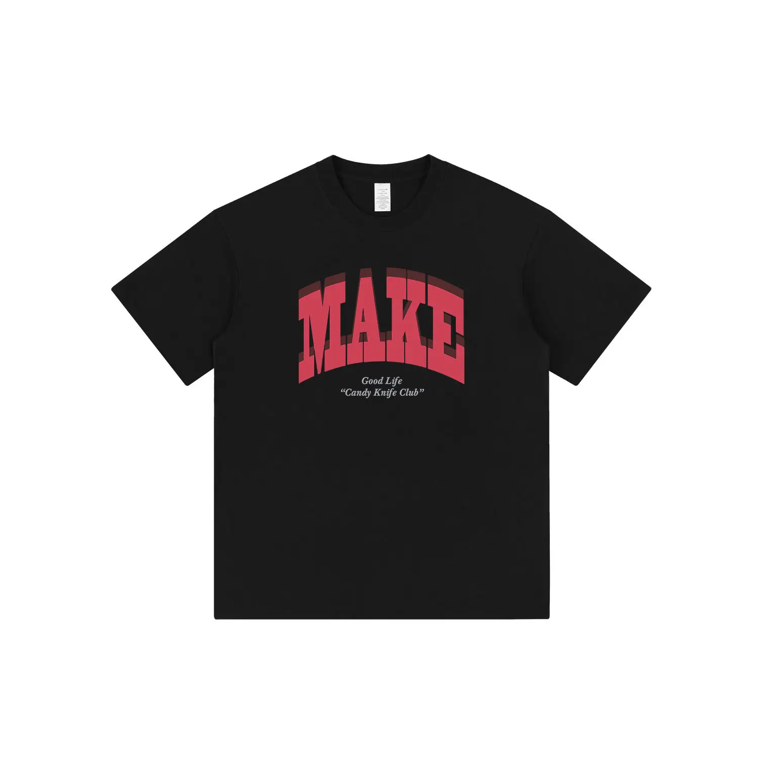 T-shirt Rétro Américain Impression Estivale En Coton Épais À Manches Courtes Pour Hommes Et Femmes