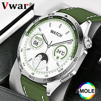 Business Smart Watch Men GT 4 for Huawei Xiaomi AMOLED Screen NFC 100+ Sports Modes Smartwatch IP68 Waterproof Bluetooth Call