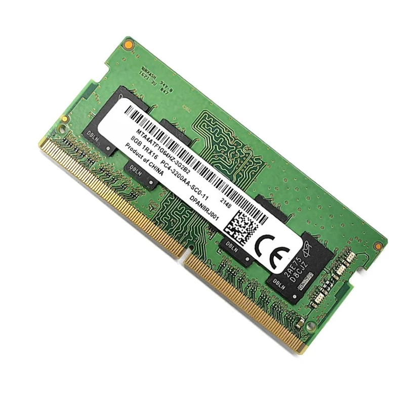 DDR4 8GB 3200Mhz RAM Memory Spare Parts Accessories PC4-25600 1.2V SODIMM Memory 260 Pin RAM Memory Laptop RAM Memory