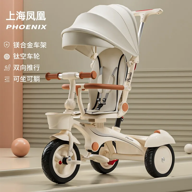 2024Ultra-light foldable children's two-way child trolley baby high view baby stroller