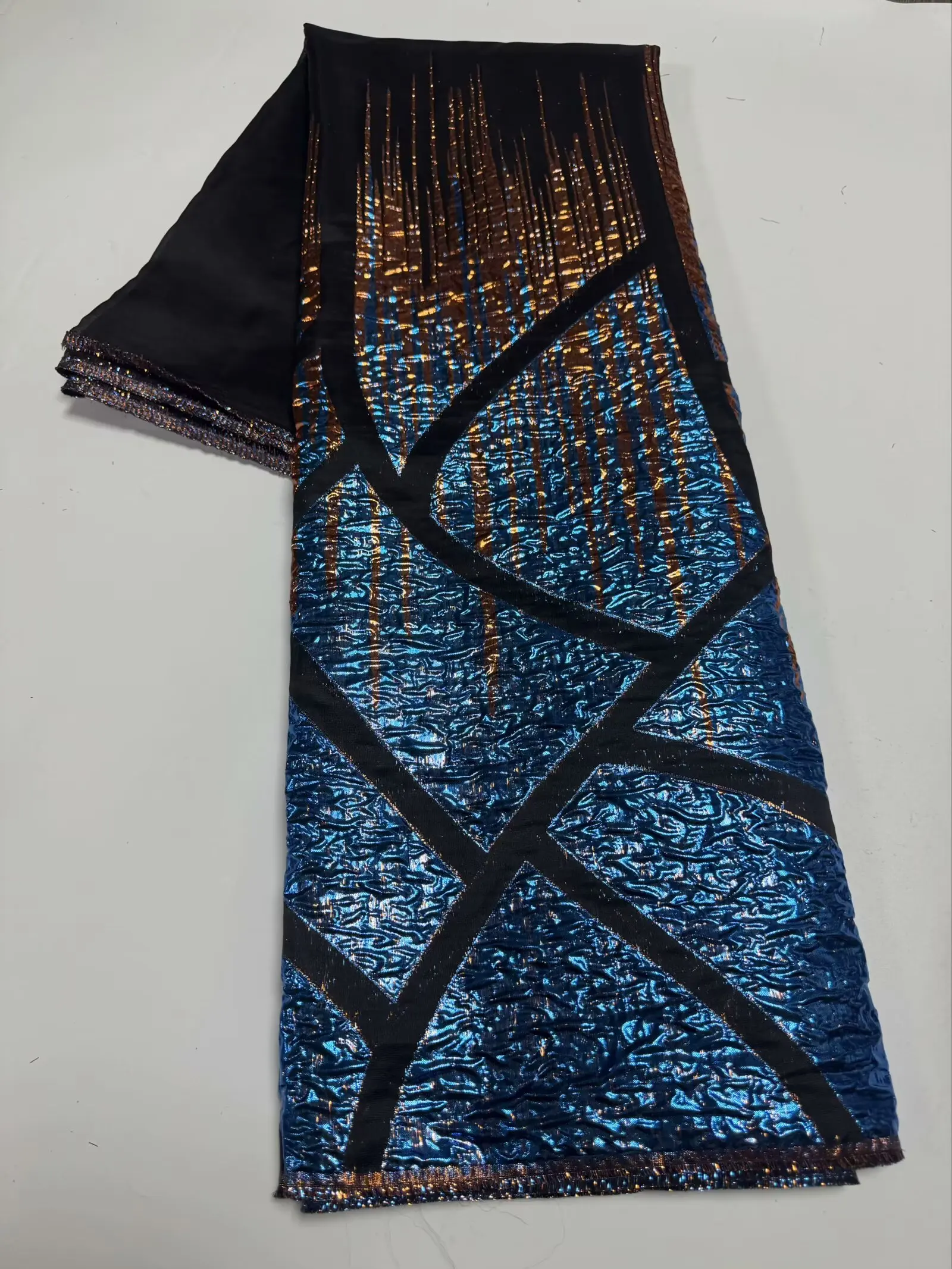 African Lace Fabric Organza French Gild Brocade Jacquard Lace Fabric For Women Wedding Party Dresses Sew-DF