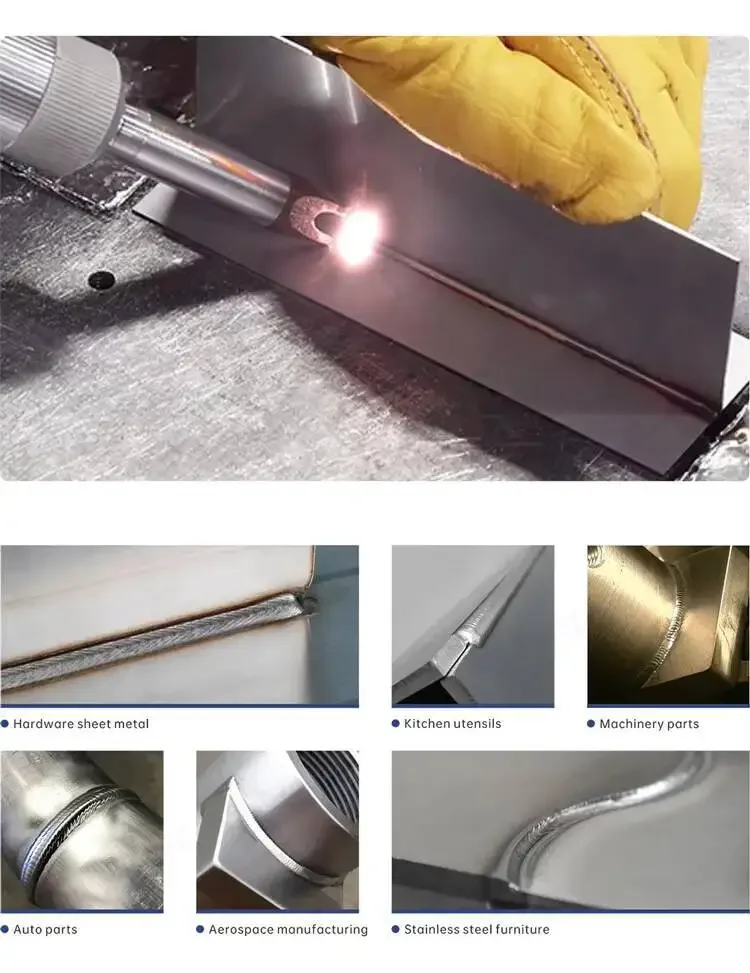 Handheld Fiber Laser Hine 1000W 1500W For Stainless Steel Metal Welding