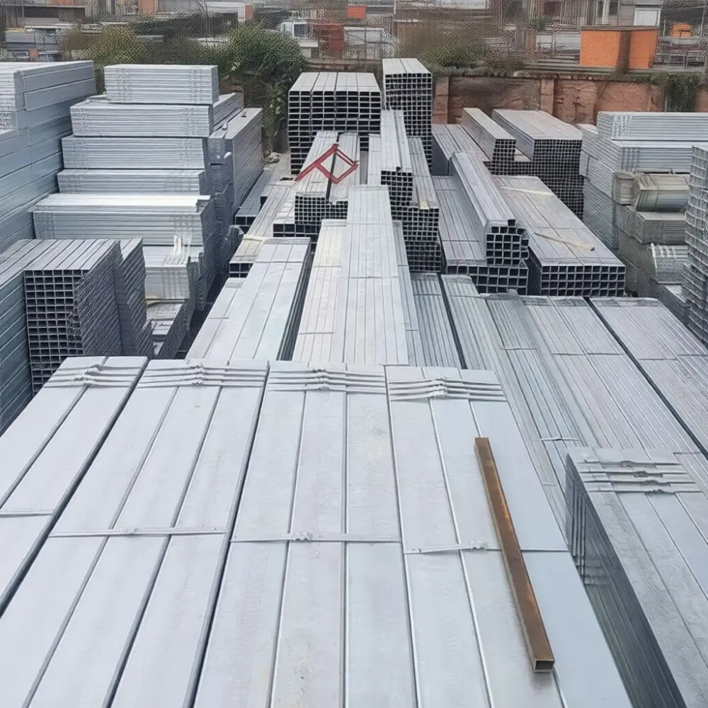 Professional Galvanized Rectangular Steel Tube Q235B Metal Material Industrial Conduit Framing Structural Support