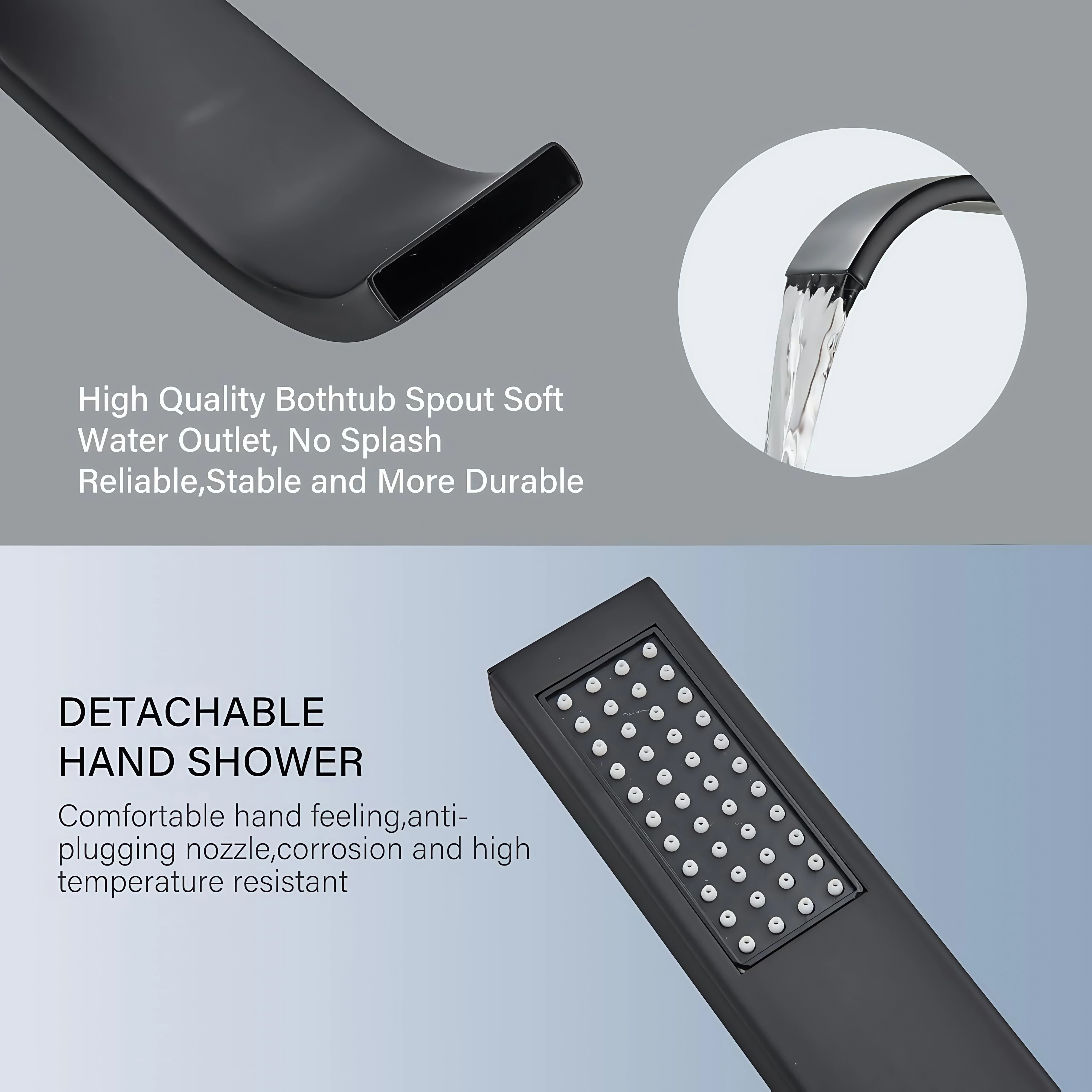 Vrijstaande massief messing vl - Freestanding Bathtub Filler Faucet Floor recensie en prijs